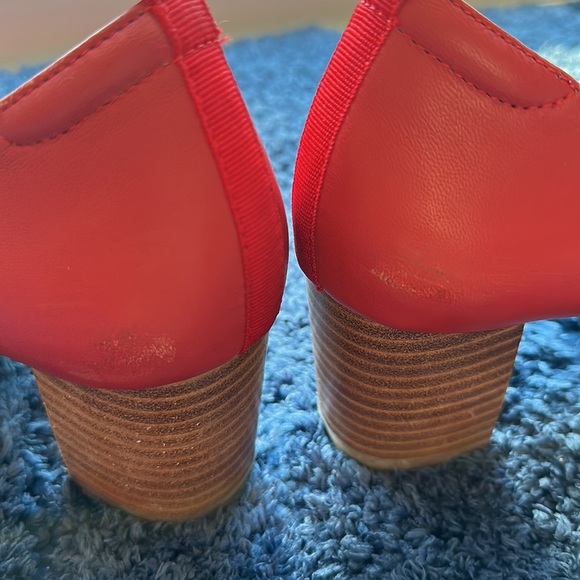 Betabrand Red Block Heel Pumps – Size 7.5 | Classic Work-to-Weekend Comfort Heel - Picture 7 of 7